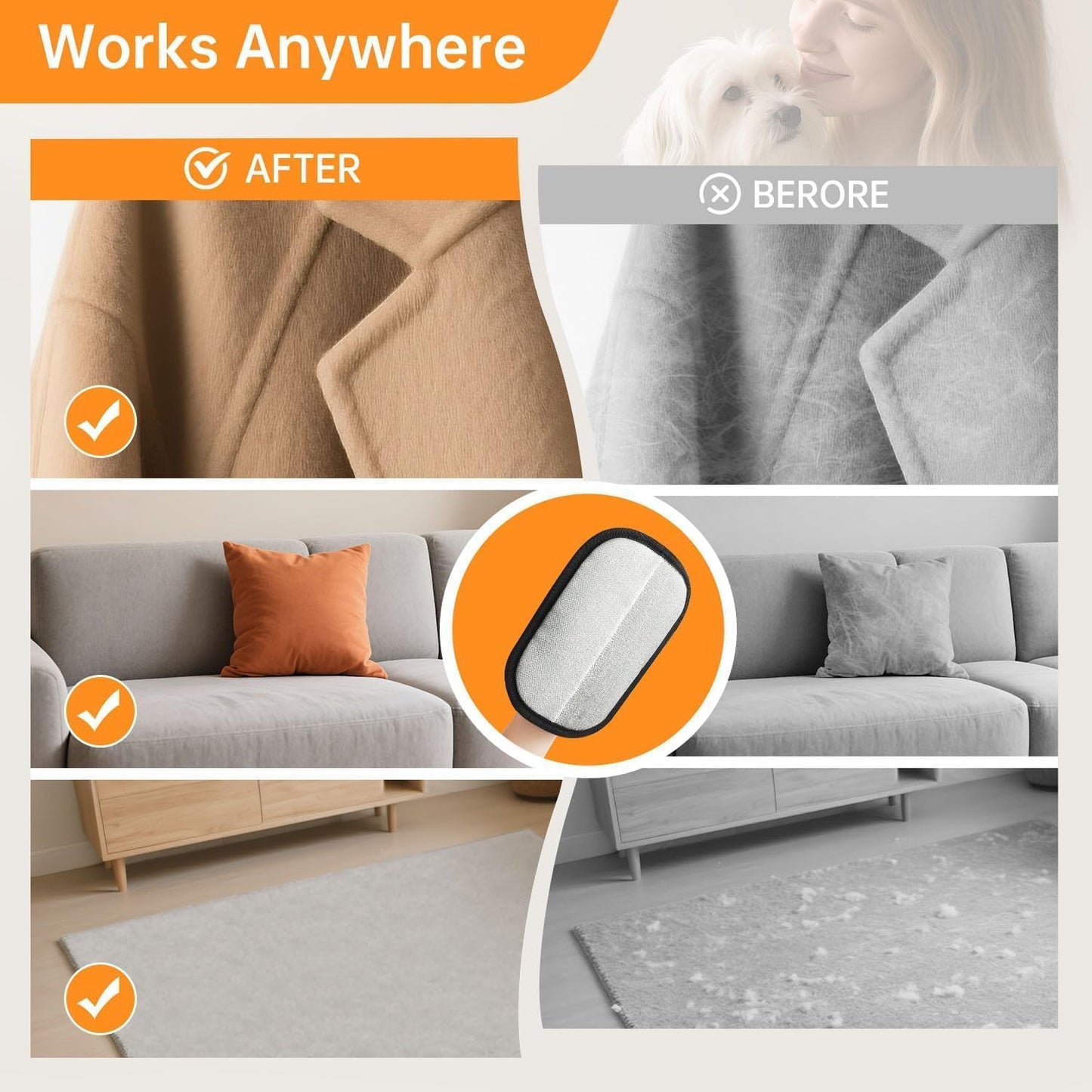 CUBIZ Fur-Free Home Cleaning Glove™