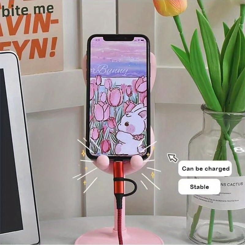 🐰 Adjustable Rabbit Cartoon Phone Stand